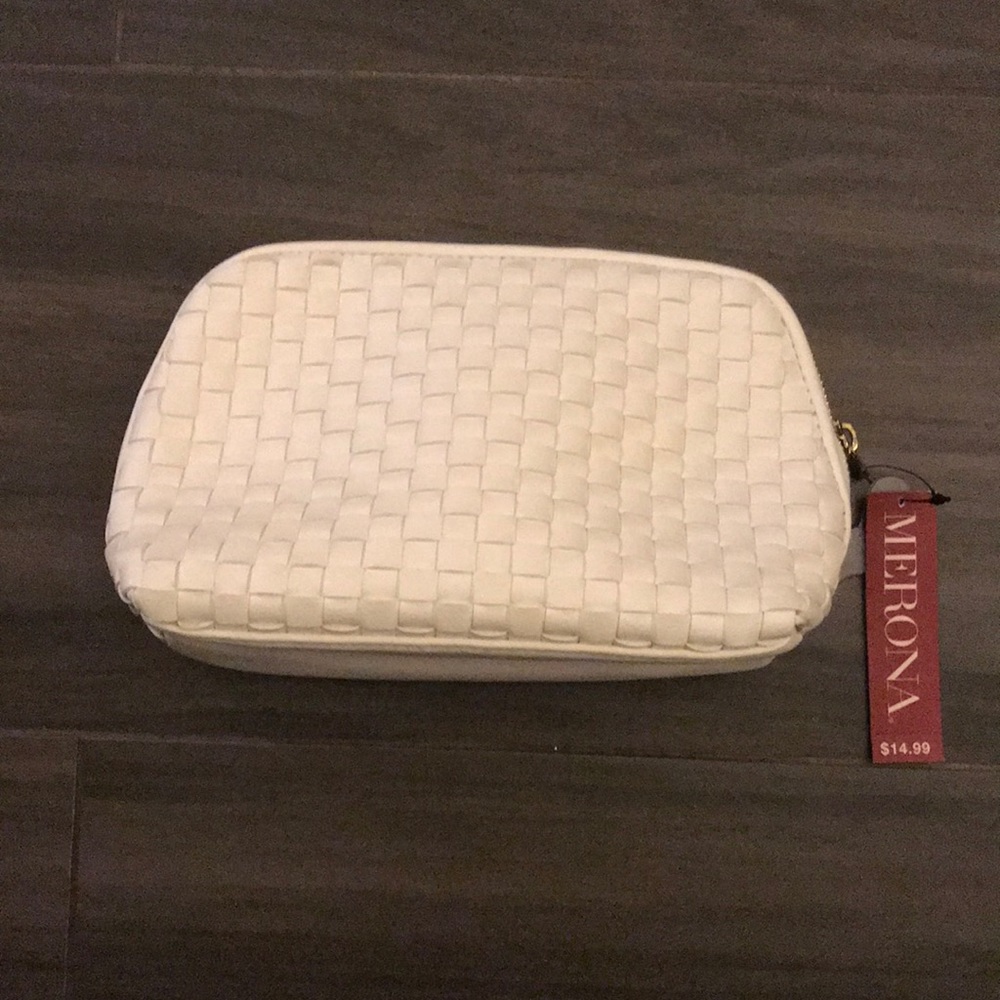 Make up bag. Leather like material. NWT.